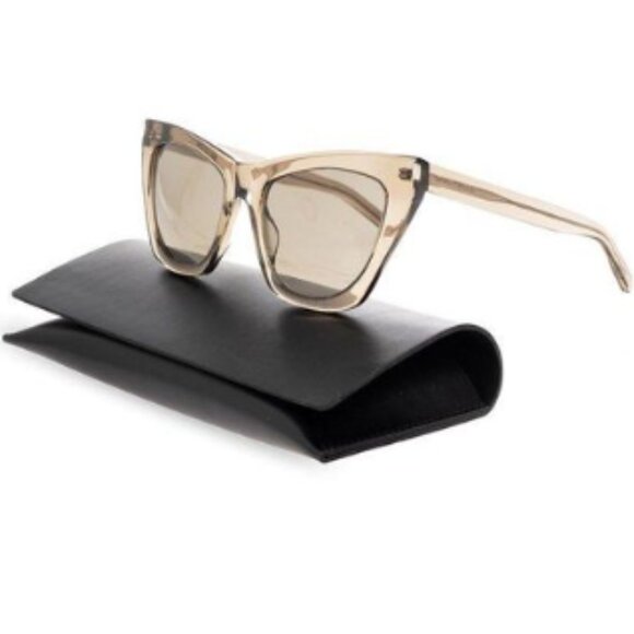 Saint Laurent SL 214 KATE018 292 Cat Eye Sunglasses - 55 mm - Picture 1 of 7